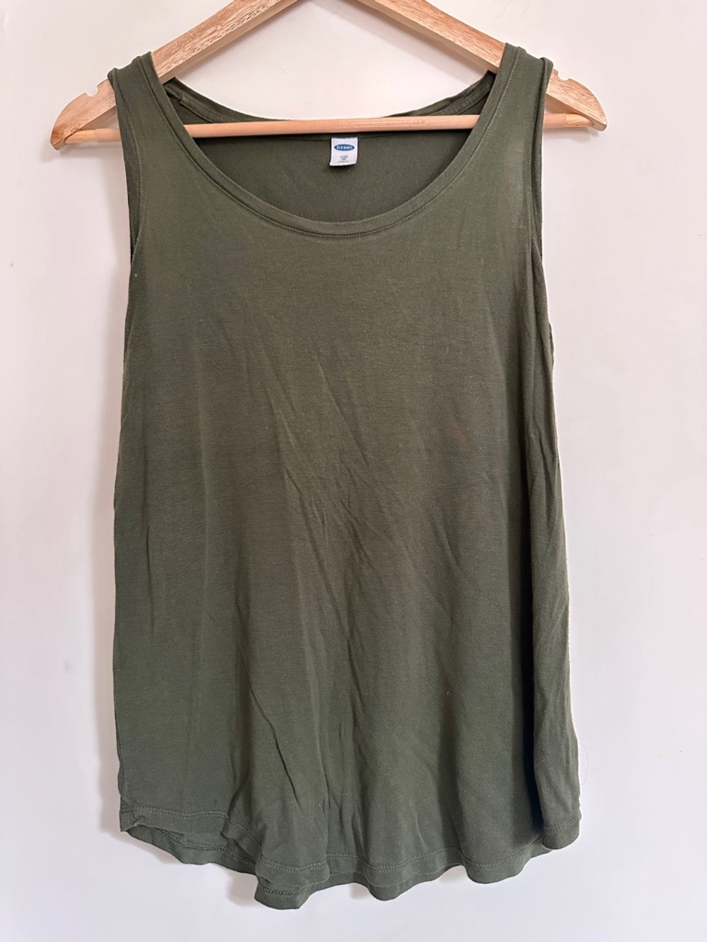 Old Navy Olive Scoop Neck Tank Top